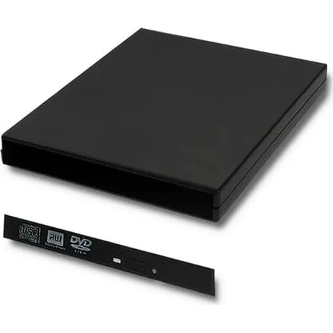 Qoltec CD/DVD SATA optisk drevkabinet | USB 2.0 | 12,7 mm