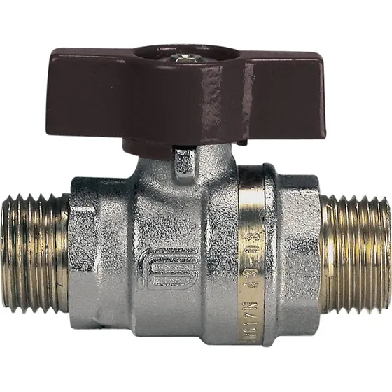 Aster kuglehane 3/4'' nippel/nippel med T-greb