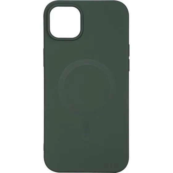 Essentials iPhone 14 Plus Silicone Mag Back Cover - Grøn