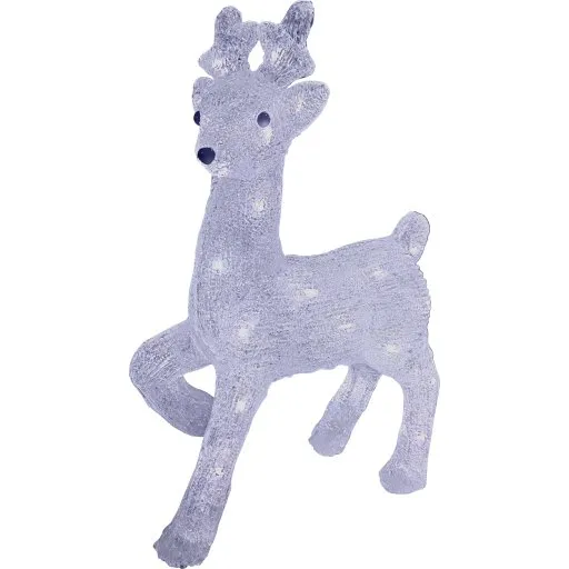 Veli Line Bambi rensdyr, hvid, udendørs julebelysning med LED