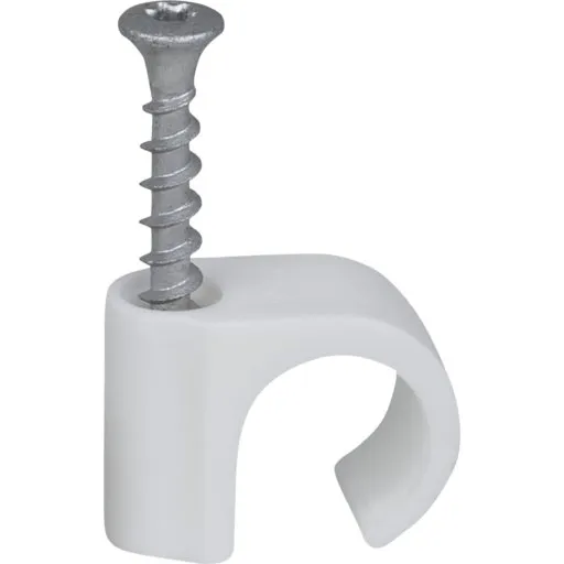 Tillex skrueclips 18-22 mm, rund, TX20, hvid (50 stk.)
