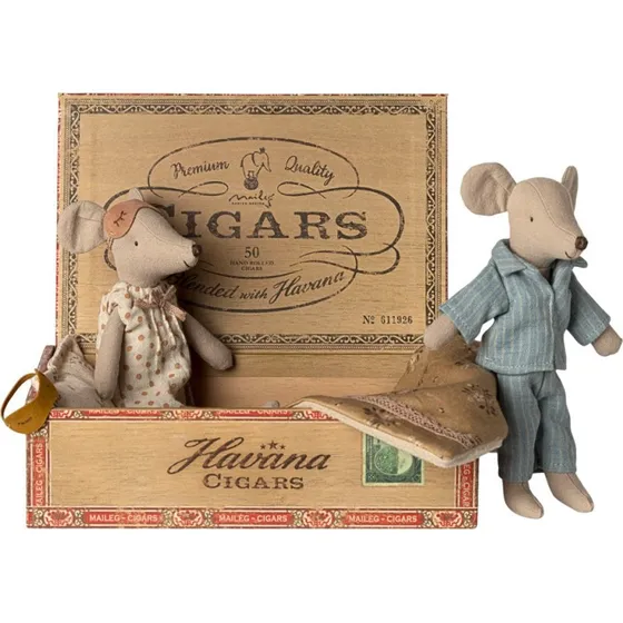Maileg Mor & Far Mus i cigaræske