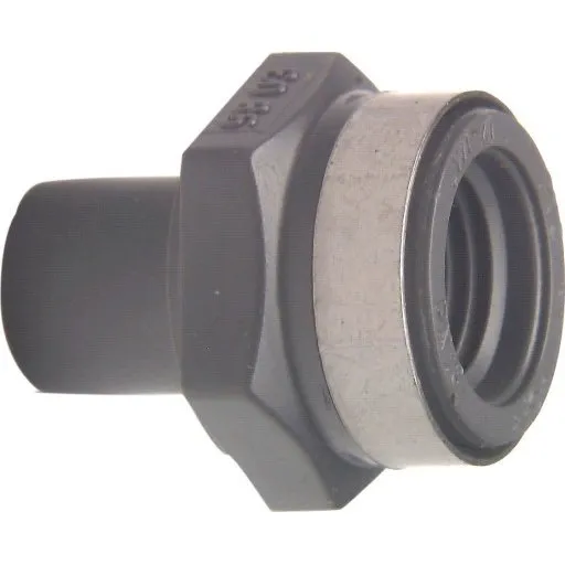 +GF+ Reduktion, Ø50 mm x 1 1/4", nippel/muffe, PVC, grå