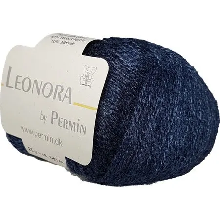 Leonora by Permin Luksusgarn - Mørkeblå (Navy) - 25g