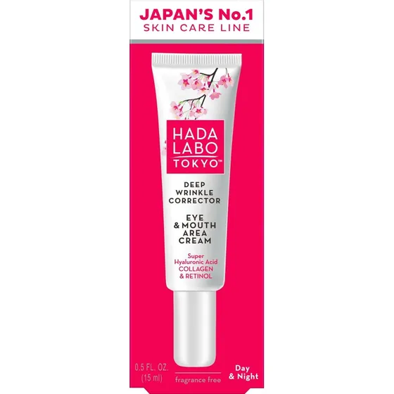 Hada Labo Tokyo Deep Wrinkle Corrector Eye & Mouth Area Cream 15 ml