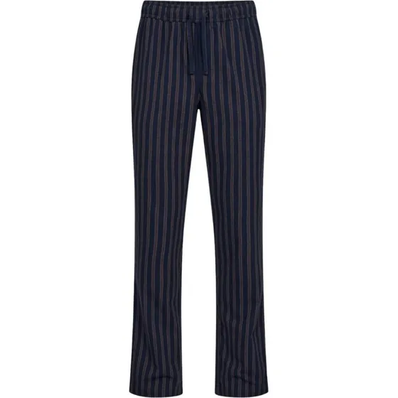 JBS of Denmark Stribede Flonel Natbukser, Brun, XL
