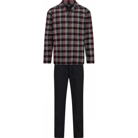 JBS Flannel-pyjamas med store røde tern til herre