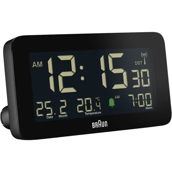 Braun BC10B-DCF digitalt vækkeur, sort