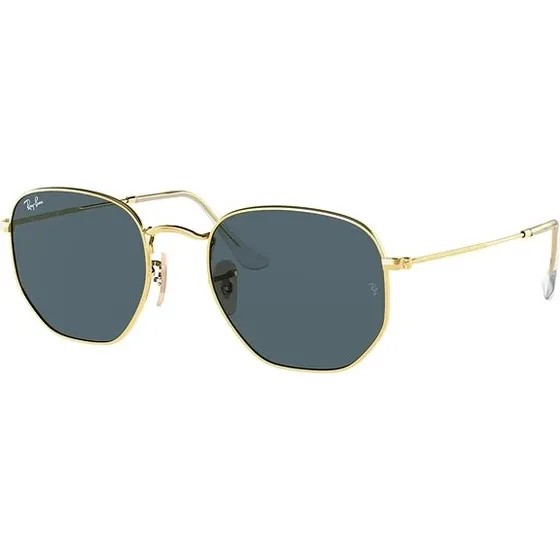 Ray-Ban 0RB3548N Hexagonal solbriller, guld/grøn