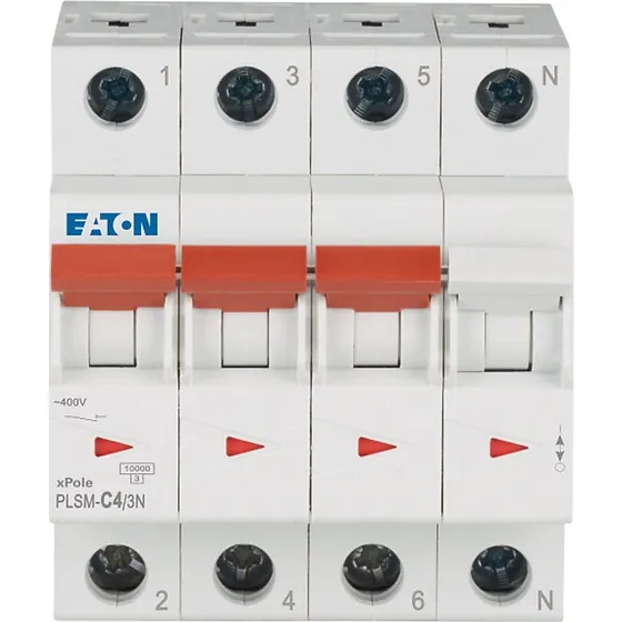 Eaton Automatsikring 32A 3p+n 10kA C-karakteristik
