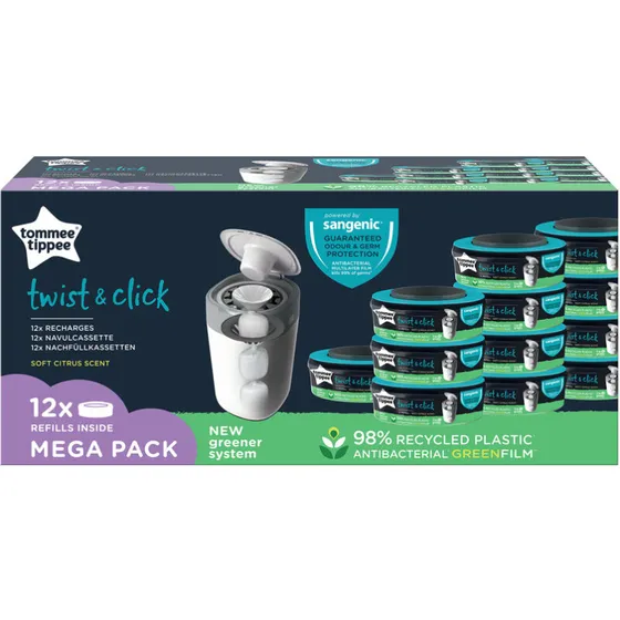 Tommee Tippee Sangenic Twist & Click Refill 12 stk