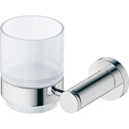 Duravit D-Code tandkrus, krom og mat glas