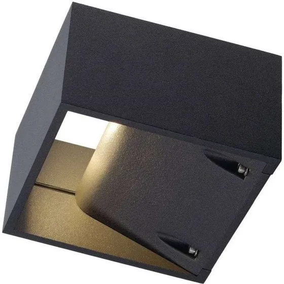 SLV Logs Væglampe Square LED IP44 Anthracite