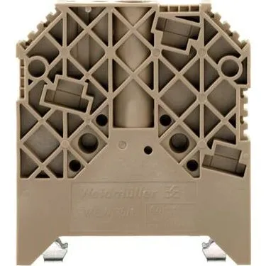 ENDEVINKEL WEW35 Mørk beige endestop til TS35 skinner