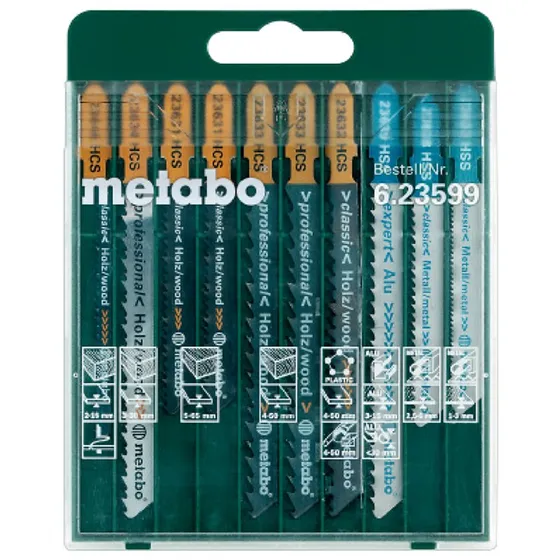 Metabo Stiksavklinger, sortiment 10 stk.