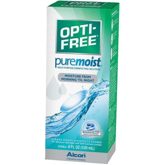 Opti-Free Pure Moist 4 oz multifunktionel linsevæske