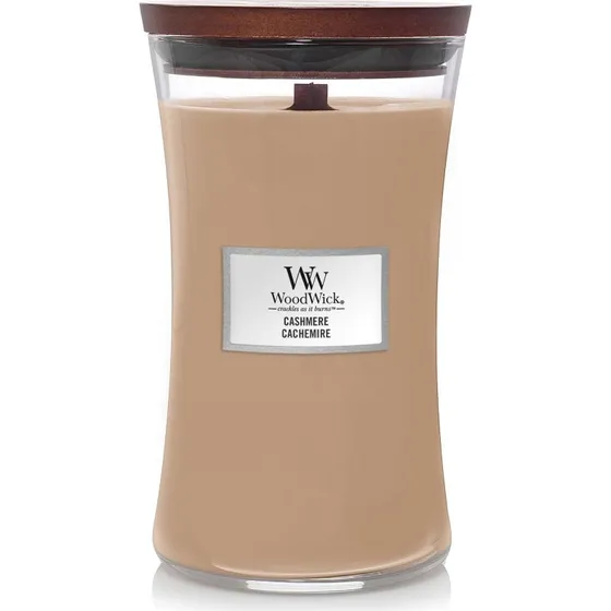 WoodWick Cashmere Large Duftlys - 609g