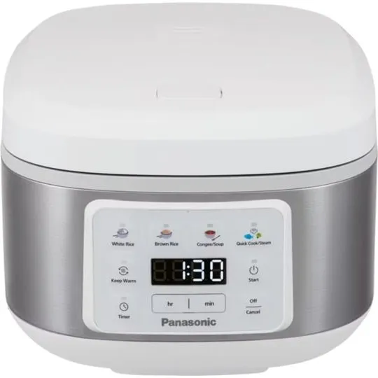 Panasonic SR-DA152WXE Riskoger 4 L, 770 W, Sølv/Hvid
