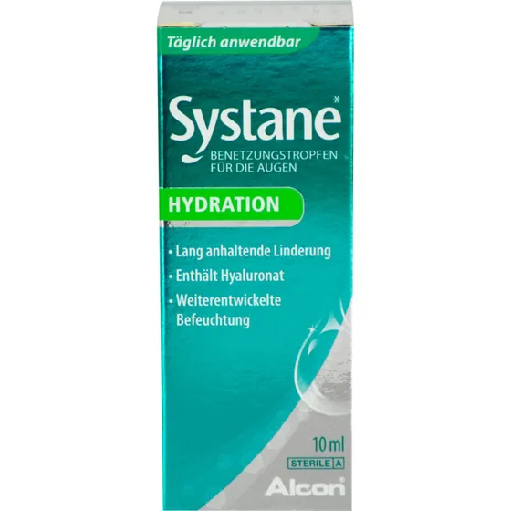 Systane Hydration øjendråber 10 ml – hyaluronsyre, uden konserveringsmidler