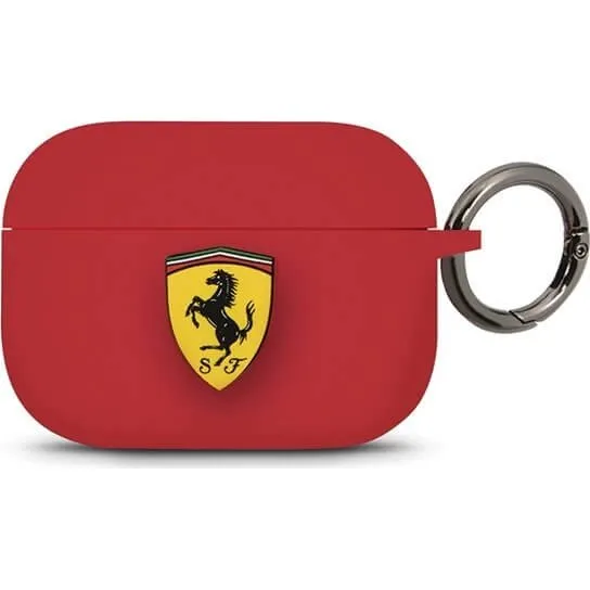 Ferrari On Track PU Carbon Case til AirPods 3 - Rød