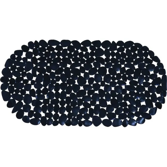 Spirella Galets bademåtte, 68x35 cm, sort