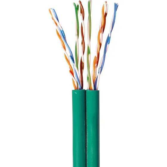 Actassi Kat 5e U/UTP Dual 4x2xAWG24 Datakabel, Grøn
