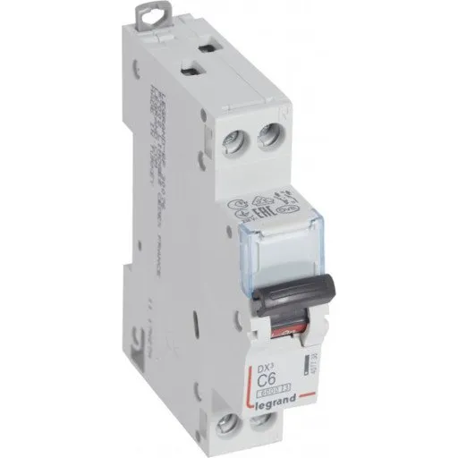 Legrand DX3 automatsikring C, 1P, 6A