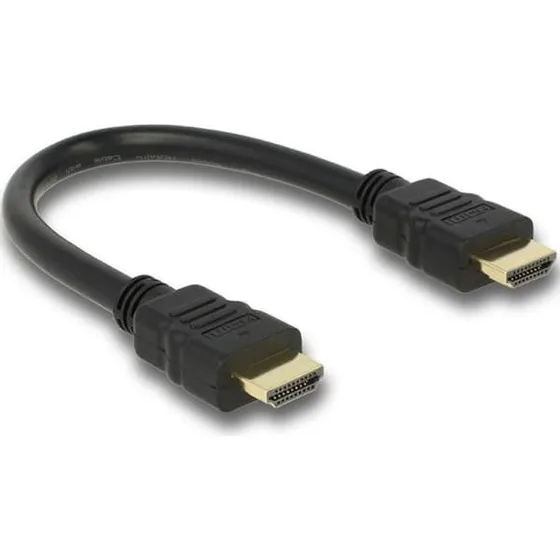 Delock High Speed HDMI-kabel med Ethernet 4K @ 30Hz, 0,25m