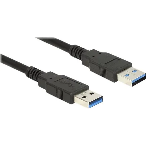 DeLOCK USB 3.0 Type-A til Type-A kabel, 0.5 m, sort