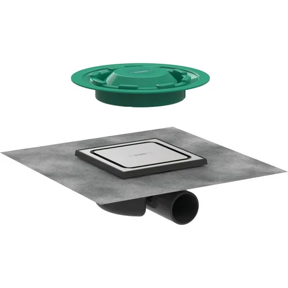 Hansgrohe RainDrain Spot kvadratisk afløbsskål 150 x 150 mm