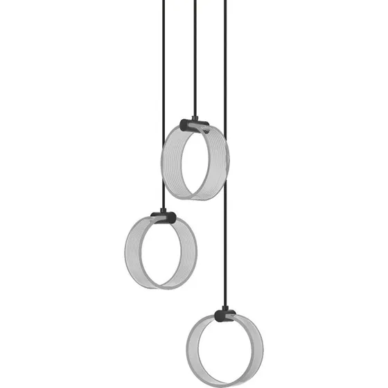 Osram Decor Circle klyngependel - Sort minimalistisk loftlampe