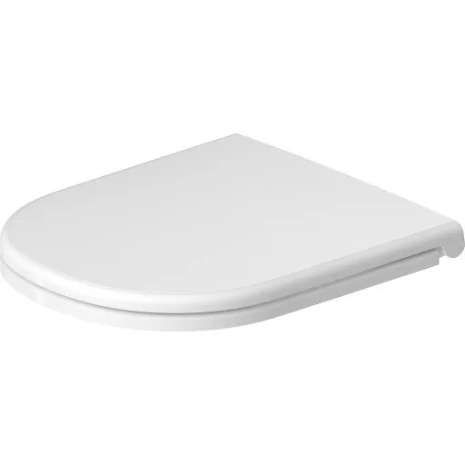 Duravit D-Code toiletbræt med soft close og quick release, hvid