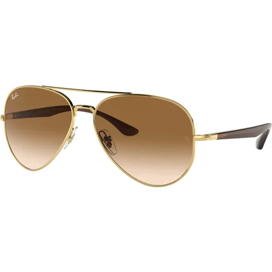 Ray-Ban RB3675 Metalpilot solbriller – guldfarvet, brune linser