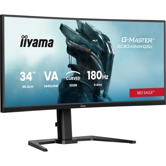 Iiyama G-Master GCB3484WQSU-B1 34" Curved 3440x1440 180Hz - Sort