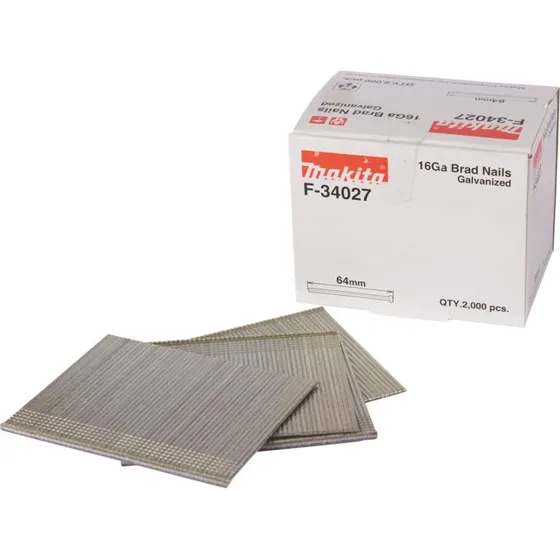 Makita F-34027 Negl, Galvaniseret, 64 mm (2000 stk)