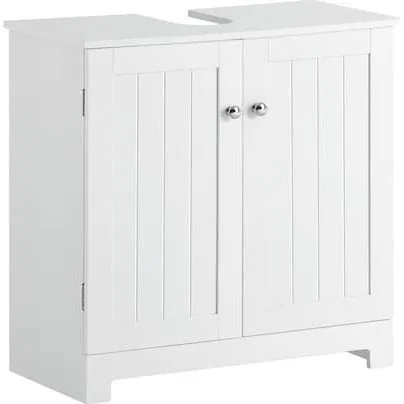 SoBuy Underskab til håndvask, hvid, 60x30x60cm BZR18-W