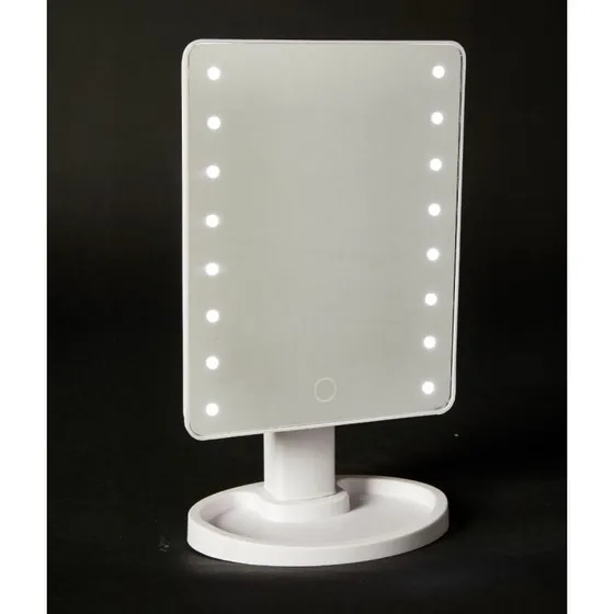 DACORE make up-spejl LED plast, hvid 16,9x11,9x28,5 cm