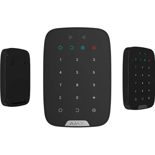 Ajax KeyPad Plus trådløst tastatur med kort- og nøglebrikslæser, sort