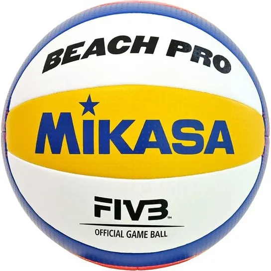 Mikasa BV550C Beach Pro Volleyball - Størrelse 5, Blå/Hvid/Gul