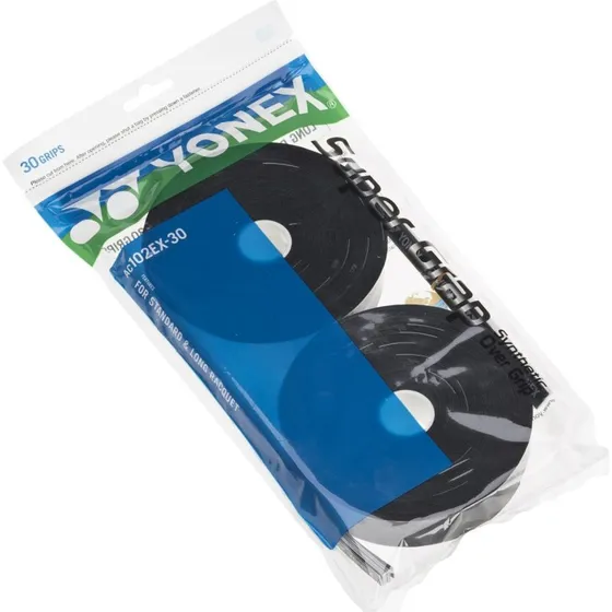 Yonex Wet Super Grap Overgrip - 30-pak, Sort