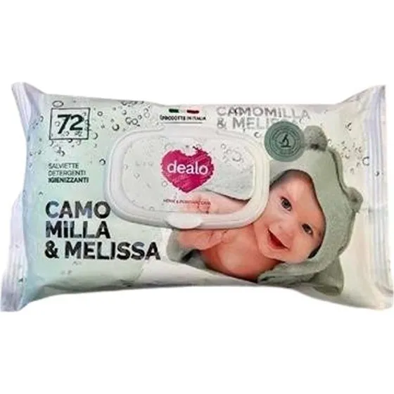 Dealo Baby Kamille Melissa Desinficerende Vådservietter 72 stk.