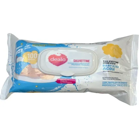Dealo Baby Delikate Vådservietter Ultra Vand 100 stk.