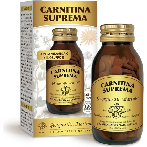 Dr Giorgini Carnitine Suprema - 180 tabletter (500 mg)