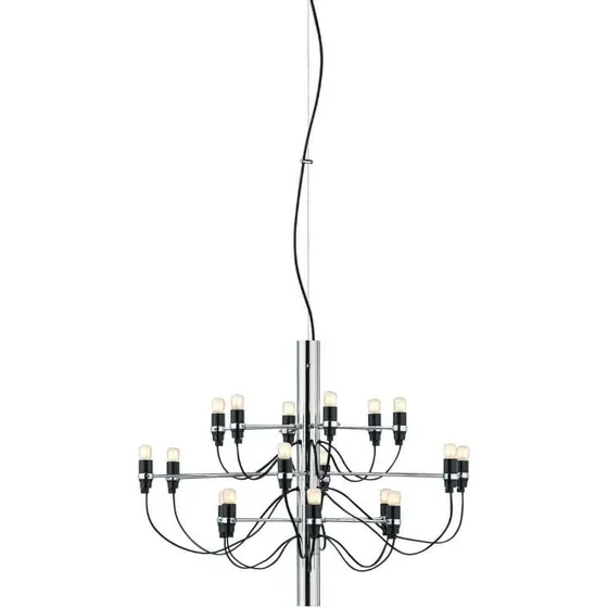 Flos 2097/18 Lysekrone Krom LED - Gino Sarfatti
