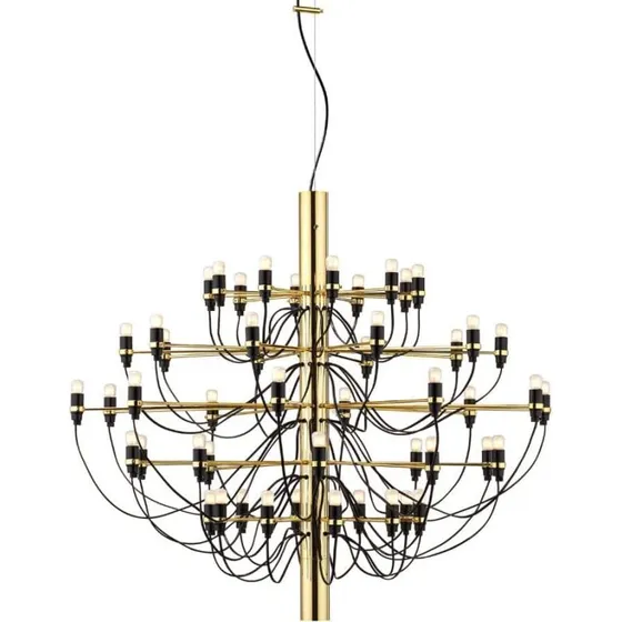 Flos 2097/50 Lysekrone Messing LED - Gino Sarfatti