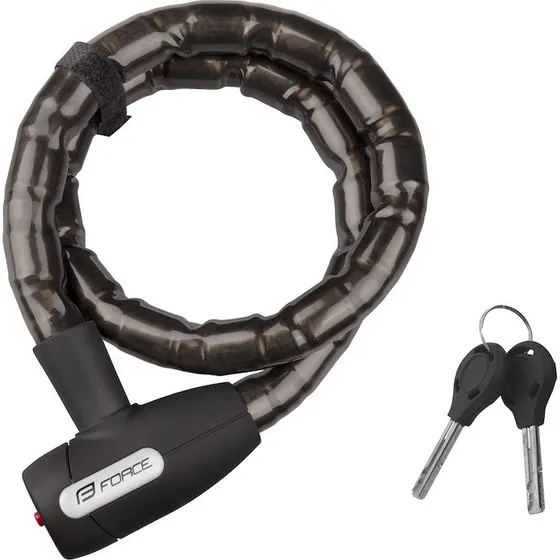 FORCE LUX Spirallås 100 cm / 25 mm - Sort
