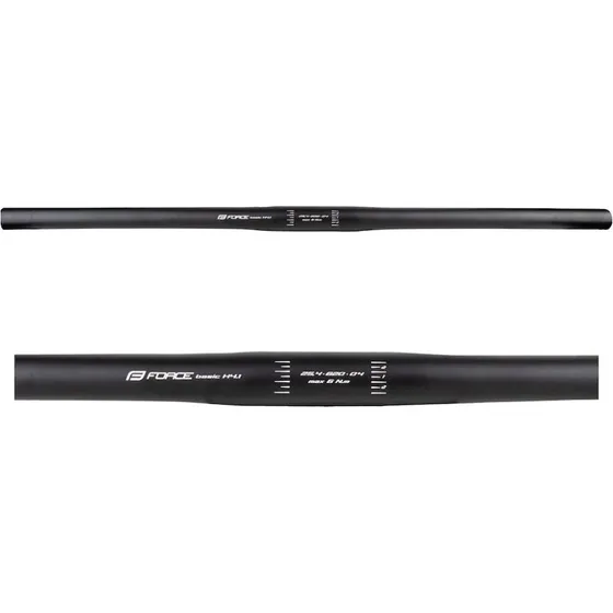 FORCE BASIC H4.1 MTB Flat Styr - 600 mm, 25,4 mm, Sort