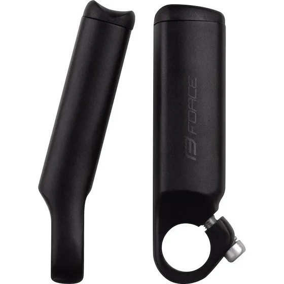 FORCE Bar Ends B4.4 - 11 cm, Aluminium, Mat Sort