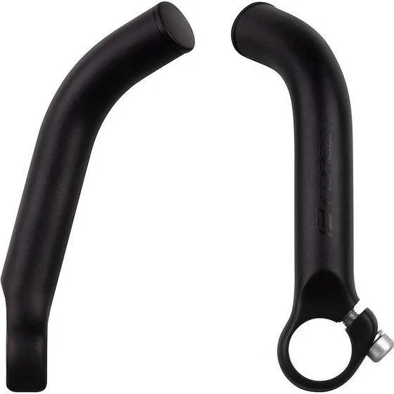 FORCE Bar Ends B4.5 - 14,5 cm Aluminium, Mat Sort