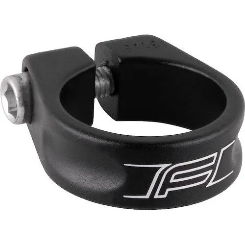 FORCE sadelrørsklampe 31,8mm i sort aluminium